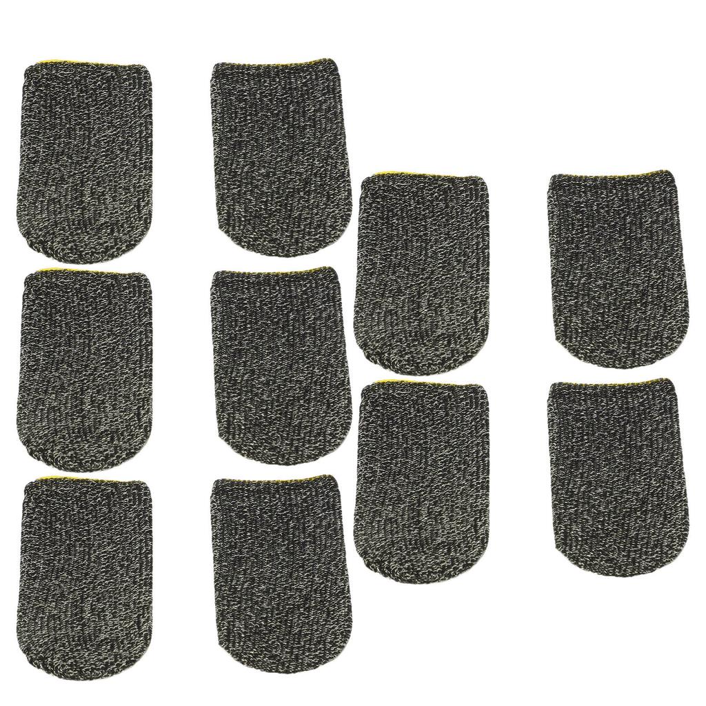 10PCS Finger Sleeves for Gaming Nylon Breathable Anti Sweat Touchscreen Thumb Sleeve Gaming Gloves for Mobile Phone