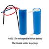 Flat-Top 14500 3.7V 850mAh Lithium Rechargeable Battery for Flashlights