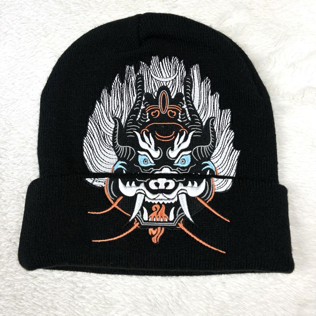 

[USED] Supreme 21AW Demon Beanie, Black Knit Cap