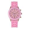 Spot GENEVA Silicone Watch Colored Jelly Student Leisure Watch Three Eyes No Diamond Geneva Watch