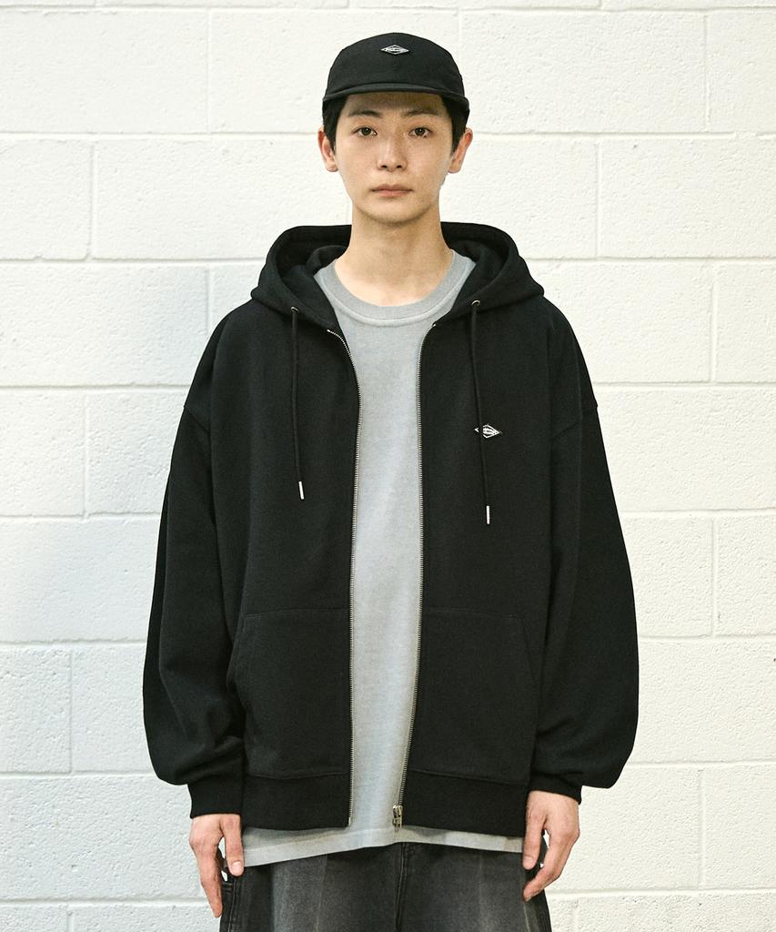 Fromatob Hoodie Zip-Up Black Tobzt133