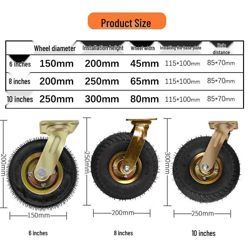 Pneumatic Caster Wheel for Hand Trucks