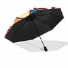 1pc Hello Kitty Pancake Breakfast Set with Automatic Opening Umbrella - Portable Folding Design, 8-Bone Iron Frame Outdoor Umbrella, Perfect Gift for