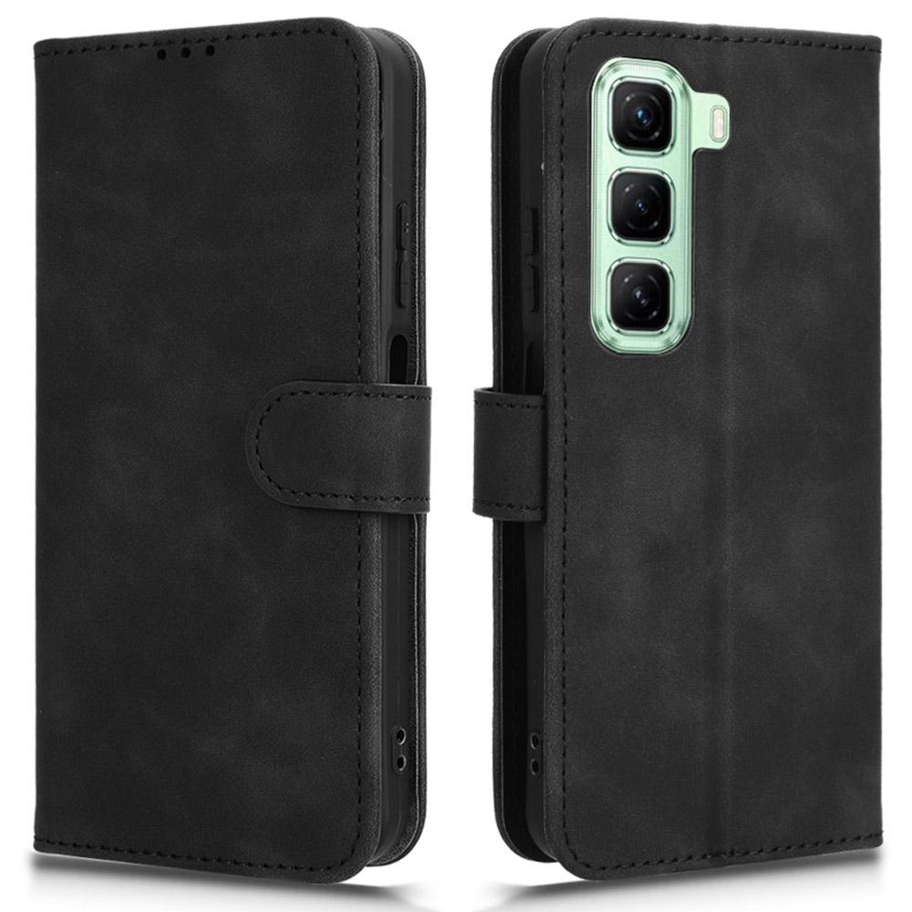 For Infinix Hot 50 5G Leather Case Skin-Feel Anti-Drop Wallet Flip Phone Cover