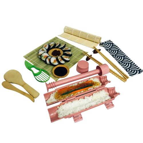 SHARE BEAUTY Bamboo Sushi Rolling Mat, Antibacterial, Sushi Making Tool, Sushi Kit, Hand Rolling Sushi, Multifunctional Kitchen Cooking Tool, Easy and
