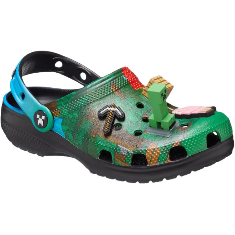 Crocs Minecraft x Classic Clog Dětské Zelené Modré Dětské Tenisky 210830-90H
