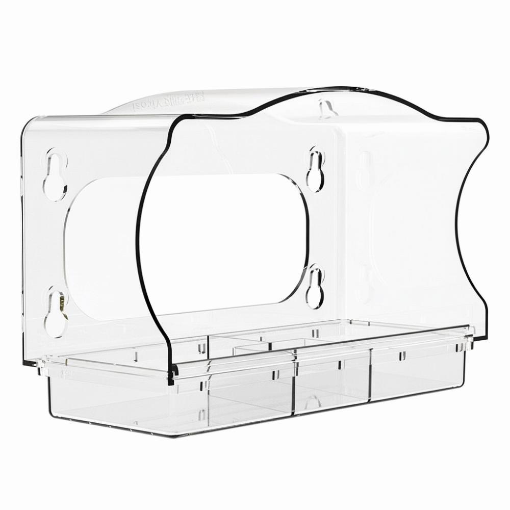 Easy-Clean Bird Feeder Acrylic Pet Accessories Creative Outdoor Feeder  Patio