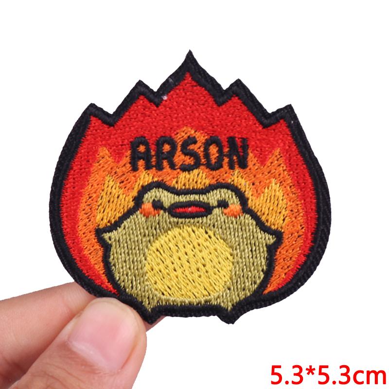 Cute Ghost/Cat Embroidered Patch Cartoon Animal Patch Iron On Patches For Clothing Thermoadhesive Patches For Clothes Jacket DIY