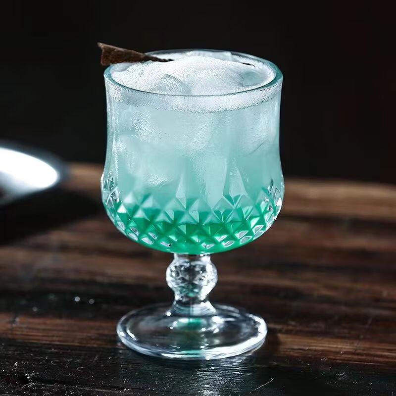 Shangqi Crystal Diamond Cocktail & Wine Glass Set