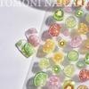 Summer Ice Clear Fruit Scrapbooking Stickers Fresh Candy Color Grapefruit Strawberry Waterproof Self Adhesive for DIY Journaling