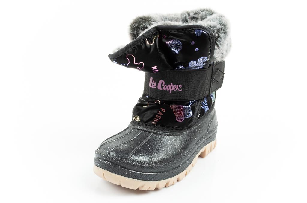 Lee Cooper Synthetic Black/Fushia [LCJ-25-10-3787K] Y.29
