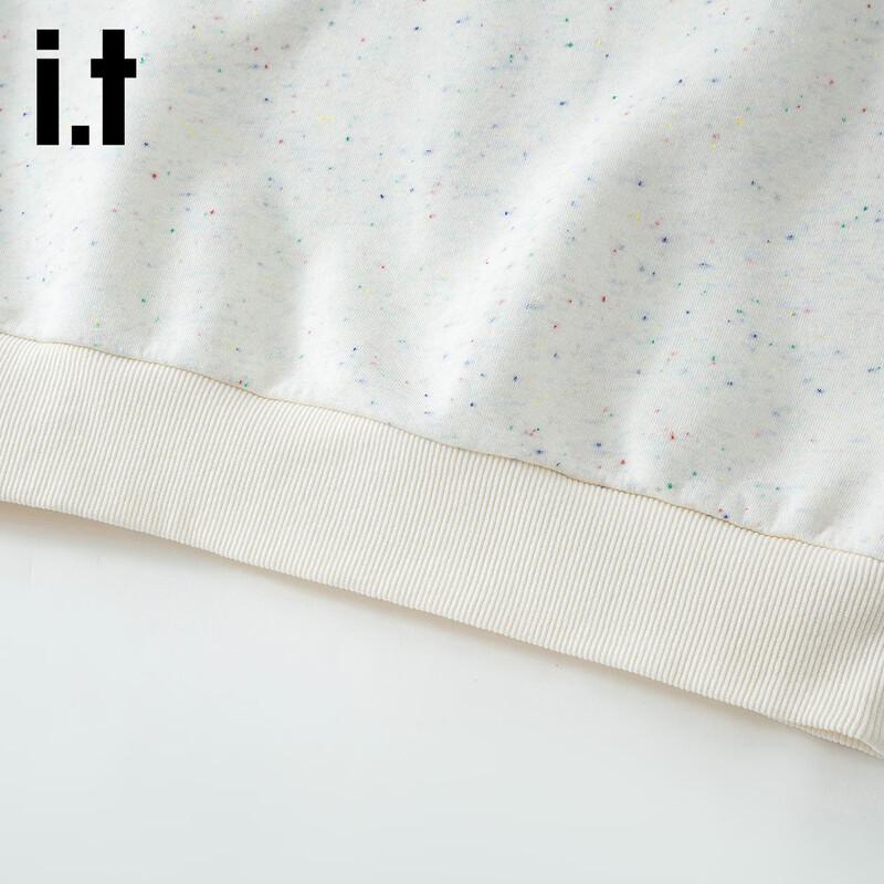 Izzue IT Women's Fall Colorful Speckle Half-Zip Polo Sweatshirt