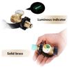 Practical Universal Propane Tanks Adapter With Gauge Converts Solid Brass Materials Connection for Safety Gas Flows