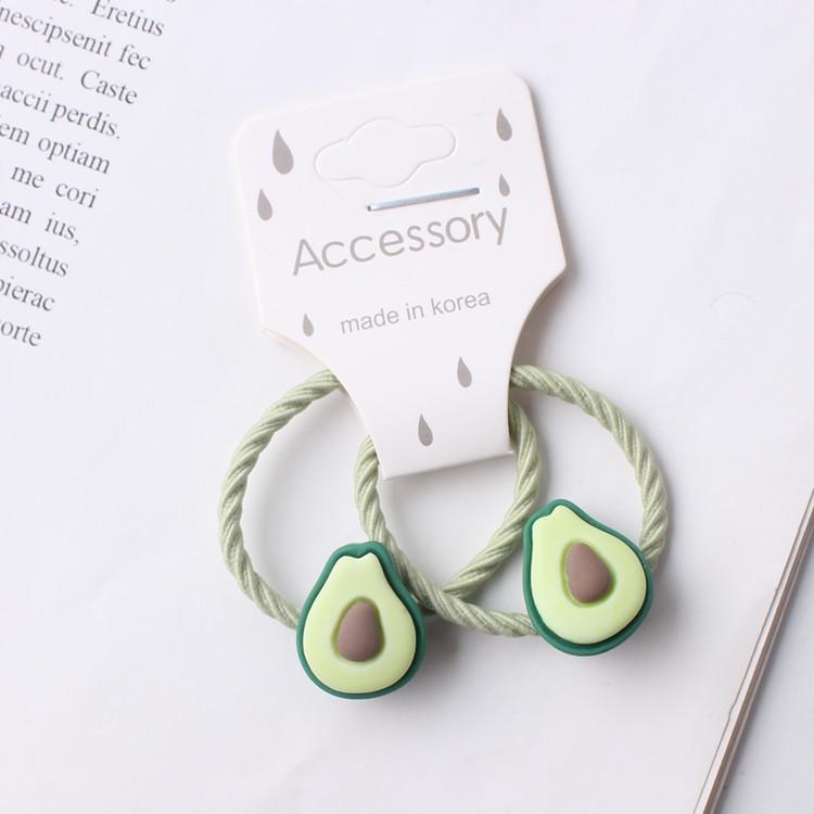 Schonende elastische Haargummis für Mädchen - Süßes Frucht-Design für Babys und Kinder