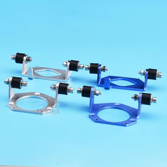 RC Boat Gas Marine Aluminium Engine Mount Fixing Holder / Rubber Shock for Zenoah 26CC/29CC/30CC & QJ26CC Engine