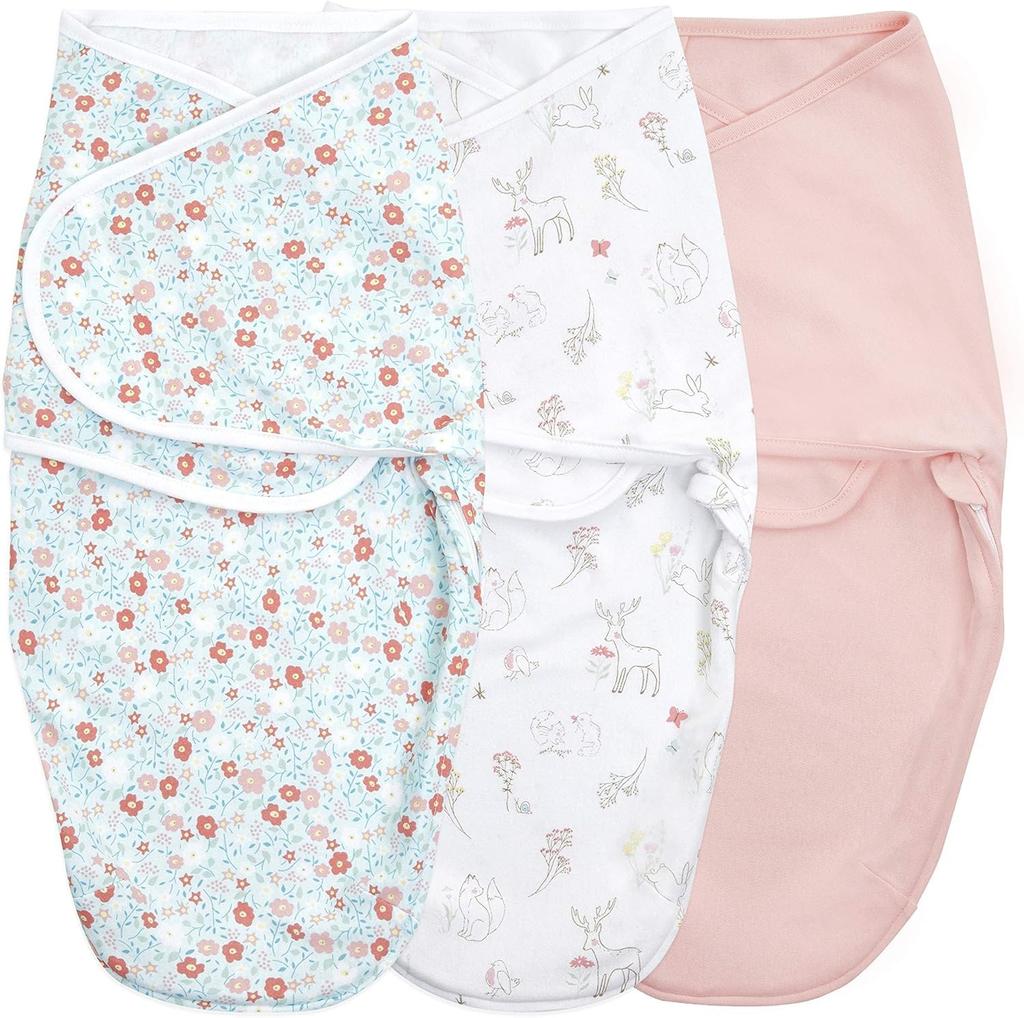 And Anay Wrap Baby Wrap Swaddle Genuine Product Set of 3 Fairy Tale Flowers Cotton Fairy Tale Genuine Baby Gift Swaddle Baby Newborn Swaddle Baby