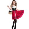 Adult Little Red Riding Hood Costume Halloween Party Cosplay Sweet Style Set Women