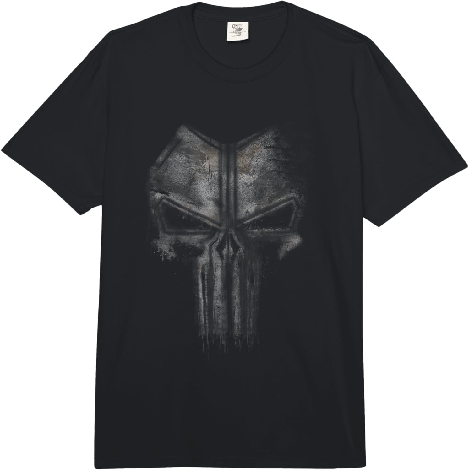 Marvel Punisher Rusty Skull Vintage Chest Logo Comfort Colors Adult Heavyweight T-shirt S разноцветный