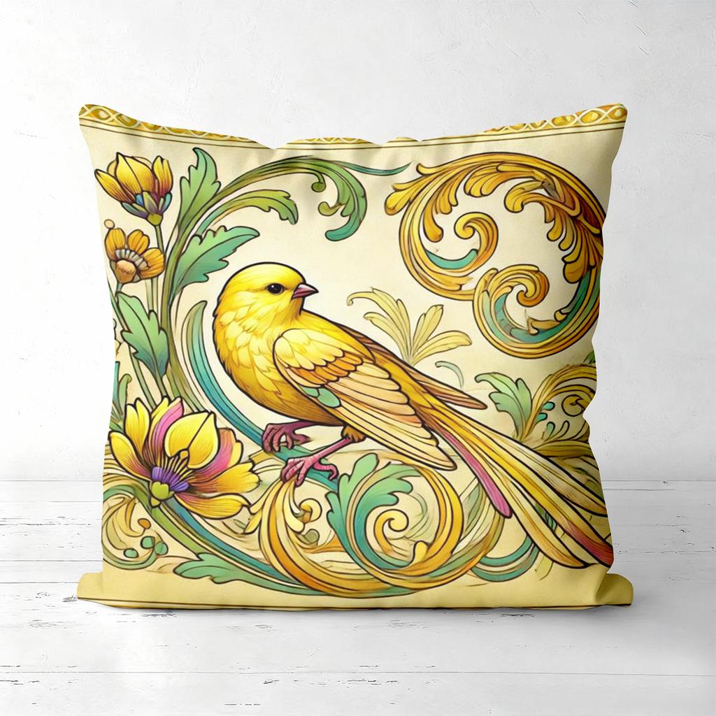 Bird Themed Decorative Pillows For Home Decor Polyester pillowcase, sofa decorative cushion cov Headboard Pillow