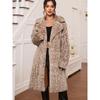 Women's Faux Fur Coat Luxury Open Front Overcoat Outwear Fluffy Winter Warm Parka Long Jackets Cardigan Long Sleeve Lapel Collar Coats for Women