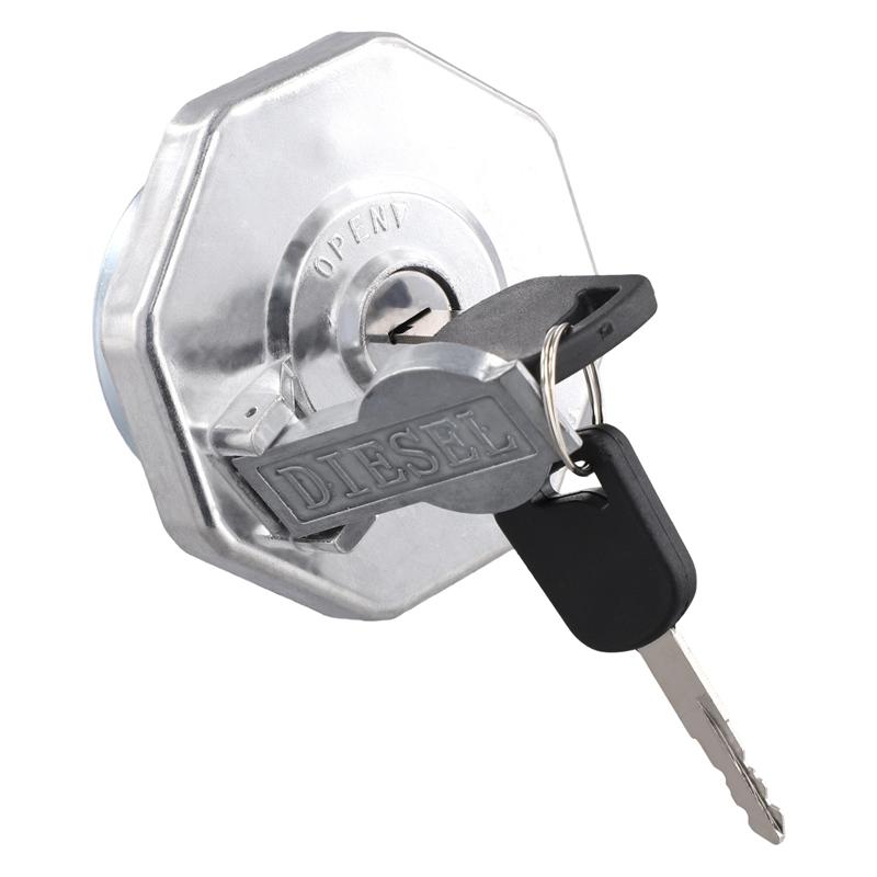 

Car Fuel Cap With Key For ISUZU ELF NPR NQR 4HK1 8-98146010-0 8-98088982-0 серебряный