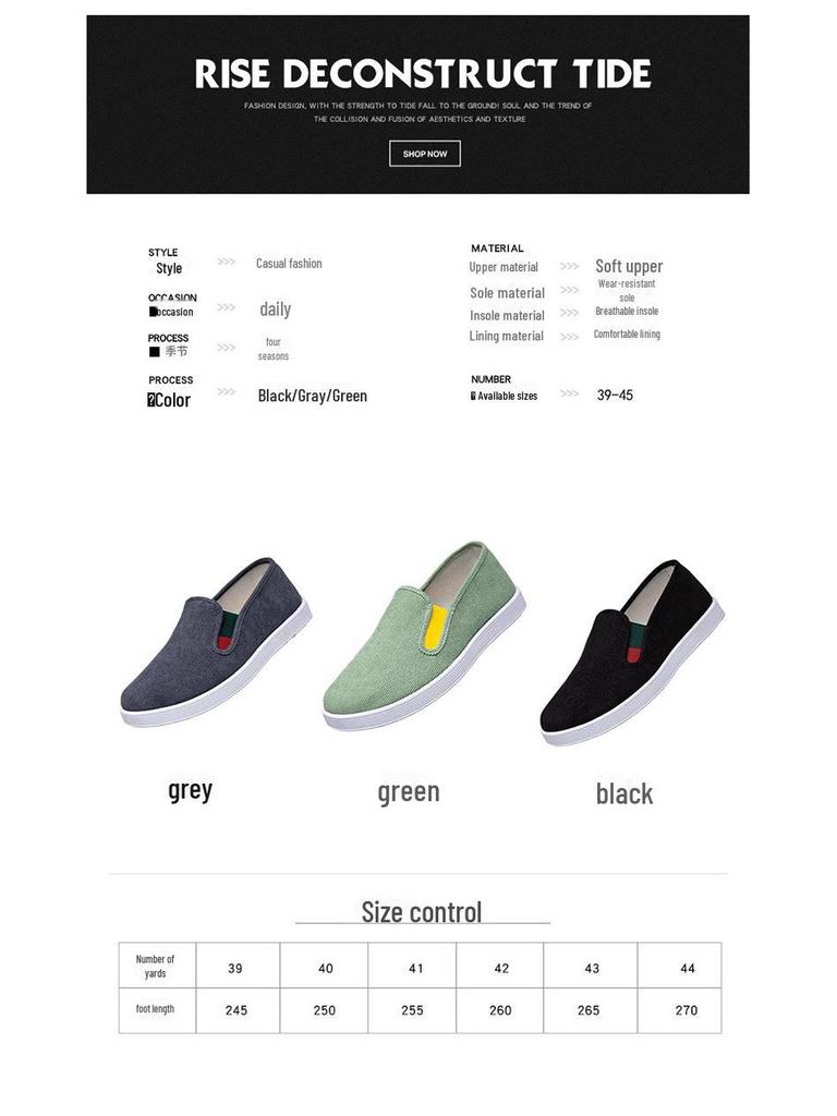 Herren Trendige Rutschfeste Cord-Slipper Arbeitsschuhe