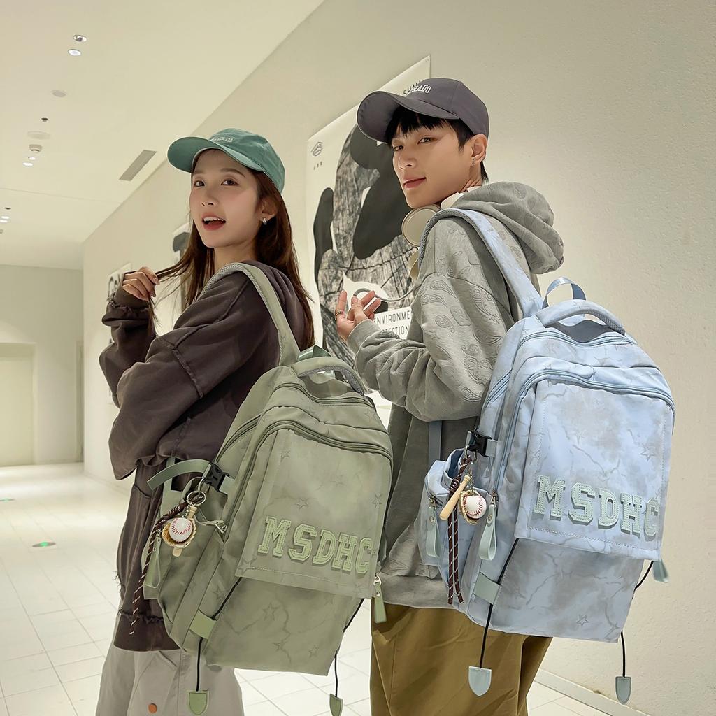 Schoolbag New School Bag Male Middle School College Student Leisure Computer Travel Backpack Female Large Capacity Junior High School Student Backpack