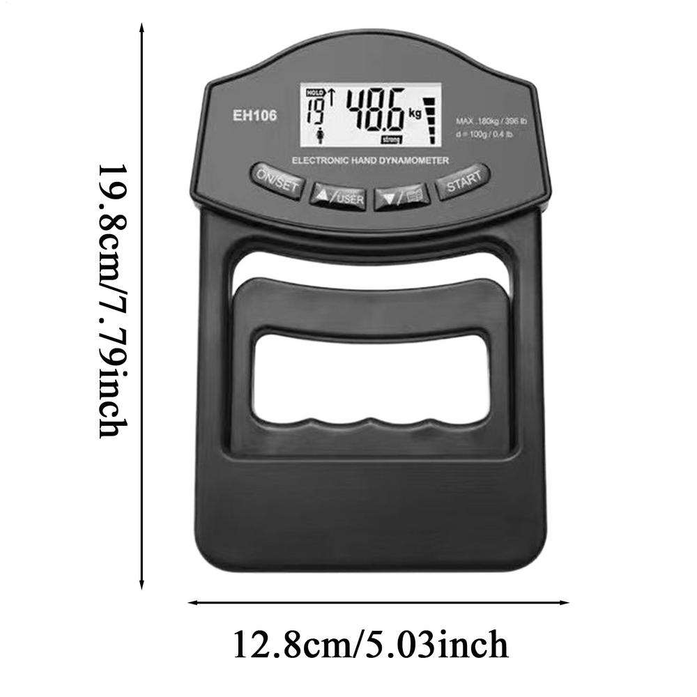 

396Lbs/180Kg Digital Hand Dynamometer Grip Grip Strength Tester with LCD Screen Digital Hand Dynamometer Hand Grip Power