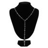 Jewelry Crystal Pendant Necklace Long Choker Necklace Fashion Metal Chain  Women