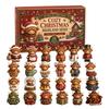 2026 Cute Highland Cow Advent Calendar 24 Days Christmas Countdown Mini Highland Cow Figurine Christmas Gift Navidad Home Decor