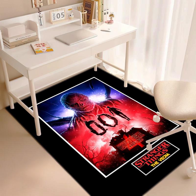 Halloween horror horror theme Stranger Things carpet home living room decoration table and chairs anti slip door mat outdoor picnic mat carpet A6