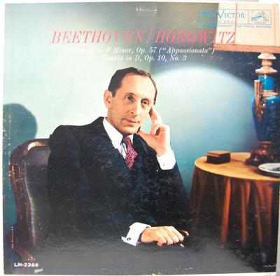 LP Record LUDWIG VAN BEETHOVEN / VLADIMIR HOR - Sonata In F Minor, Op. 57 ("Appassi LM2366 RCA Victor Red  1960 US Classical Used
