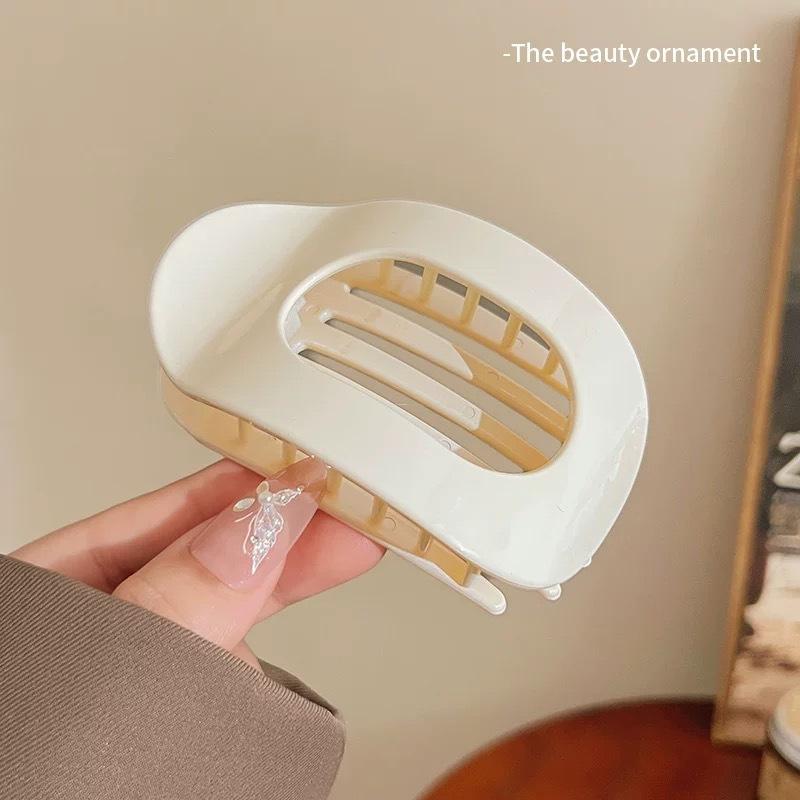 

Модные овальные заколки-краб для волос для женщин, новый дизайн, леопардовый матовый, изогнутый, плоский, заколки для укладки, акриловые, лежачие, аксессуары для волос 1PCS