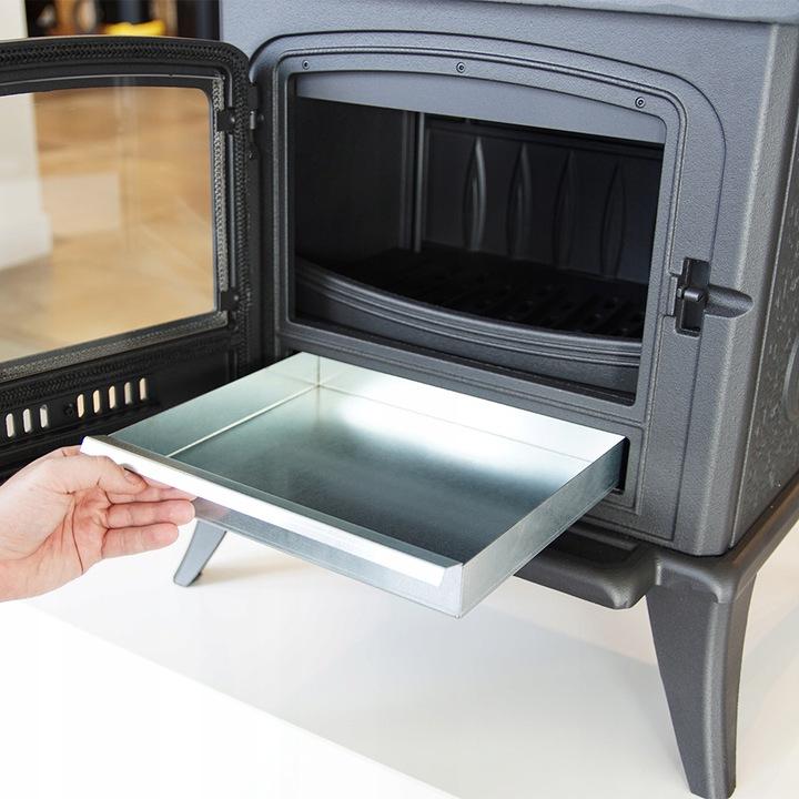 Freestanding Stove Fireplace KRATKI KOZA K7 5kW Ø130 Cast Iron Mounting Kit