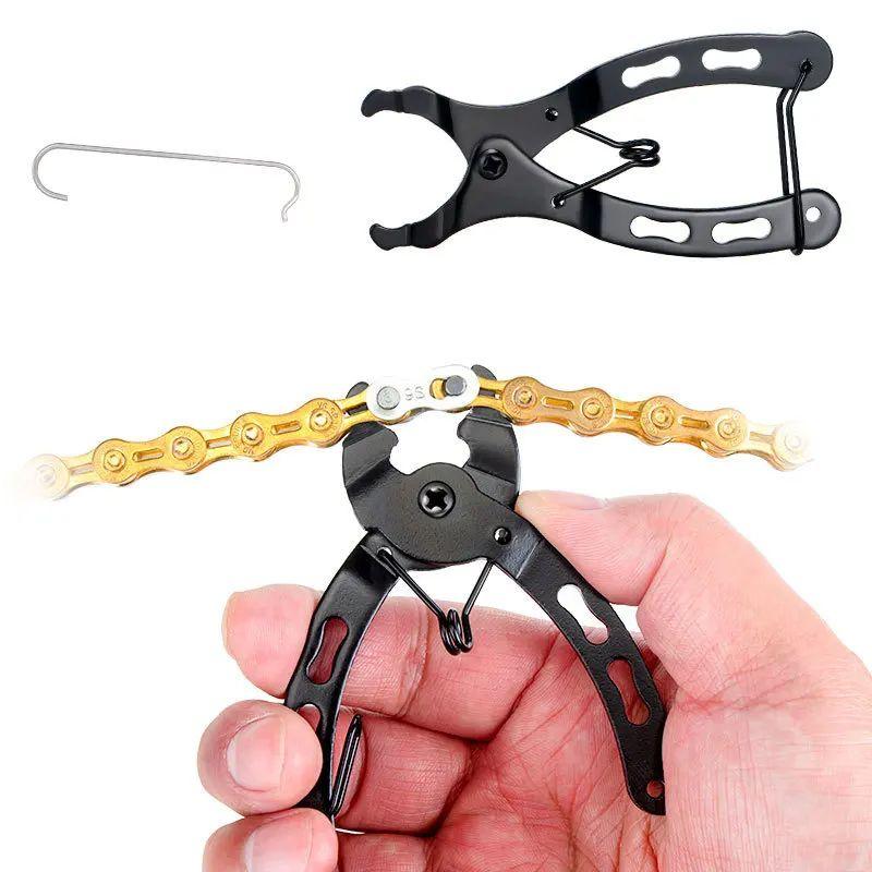 Bike Gauge Calipers Cycling Chain Hook Tools Bicycle Chain Checker Buckle Pliers Mini MTB Bike Chain Quick Release Magic Link