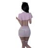 Sexy Lingerie Sets for Women Lace Thong Set Role-Playing Nurse Uniform Deep V Backless Sexy Spicy Girl Hot Cosplay Sexy Costumes