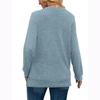 Dames Sweatshirts V-hals Lange Mouw Shirts Losse Casual Herfstmode Truien