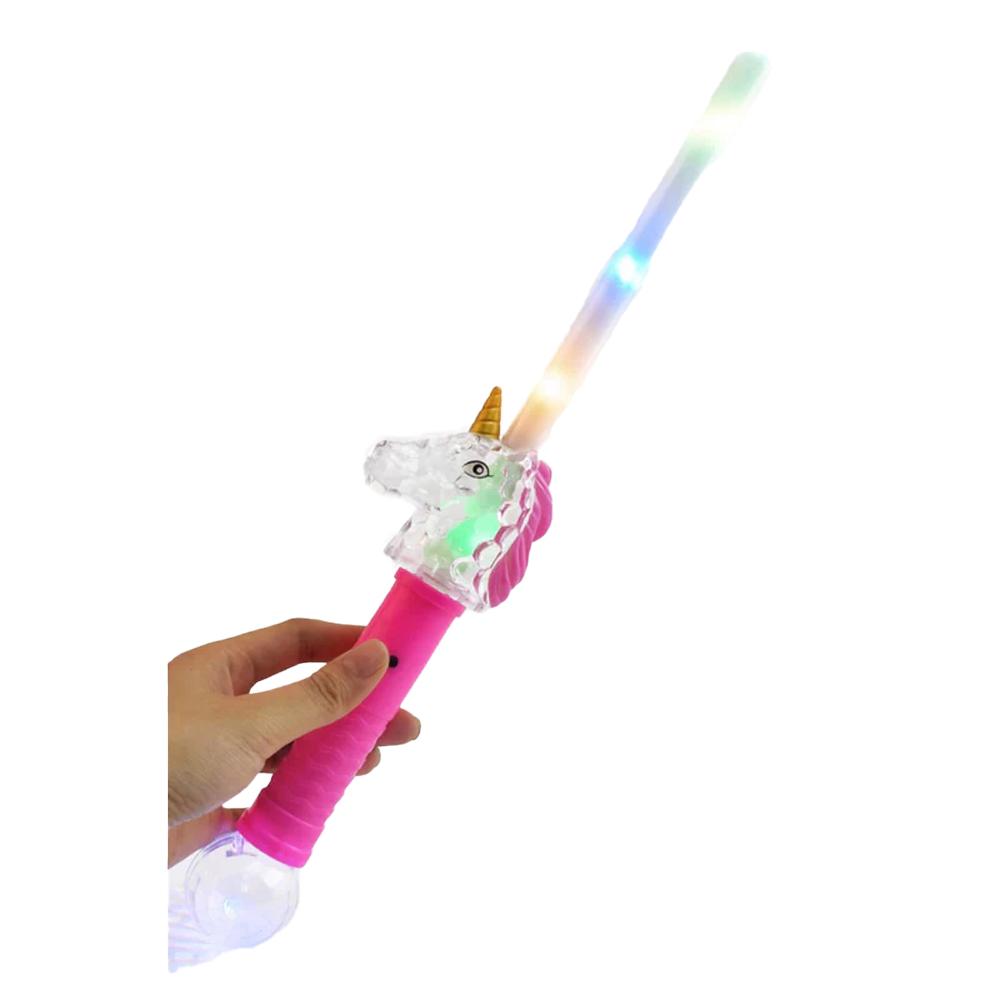 Smiffys LED Light Up Unicorn Wand (Batteries Included)