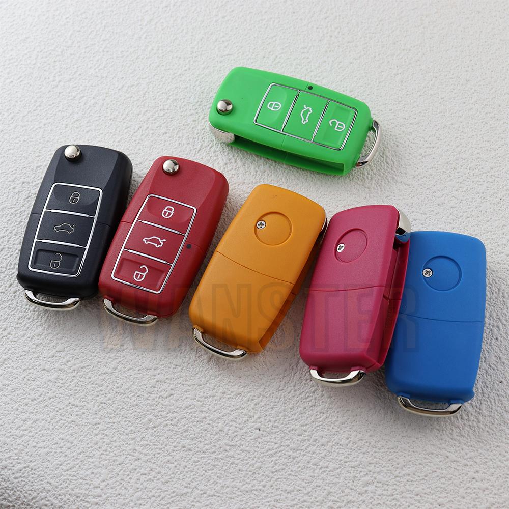 3 Buttons Car Key Fob Case Shell Housing for Volkswagen/VW Passat B5 B6 Tiguan Golf MK4 Seat Skoda EOS Scirocco Polo