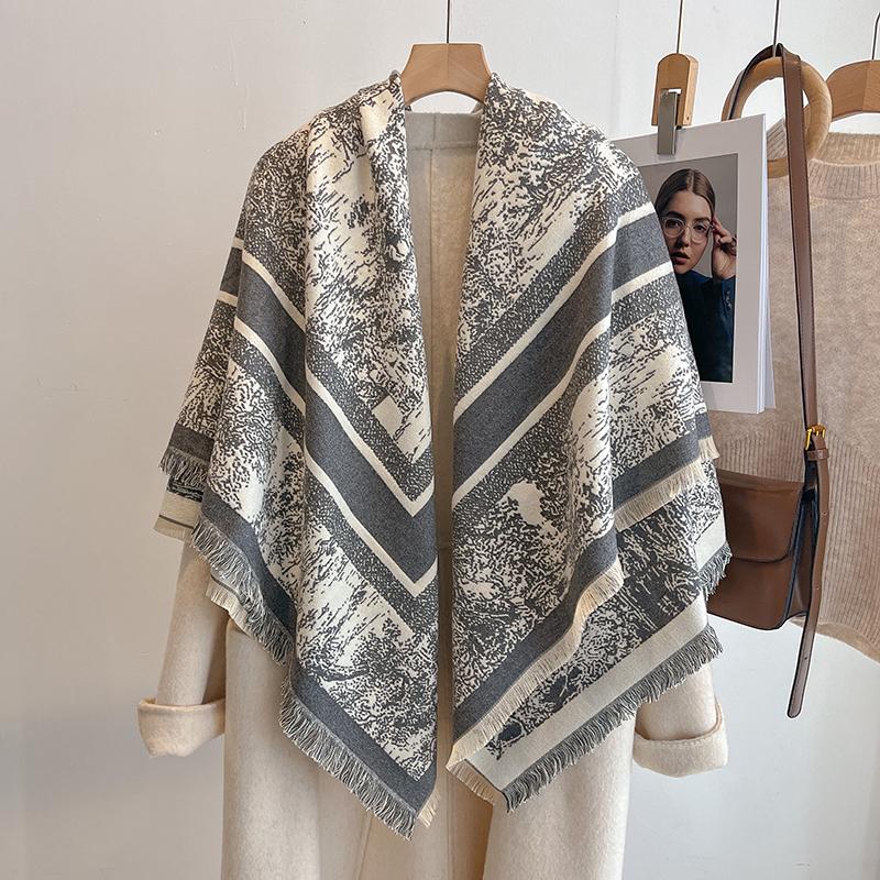 Women'S Winter Wool Scarf - Long Warm Cashmere-Like Solid Pashmina Shawl, Wrap, Hijab, Bandana & Head Scarf