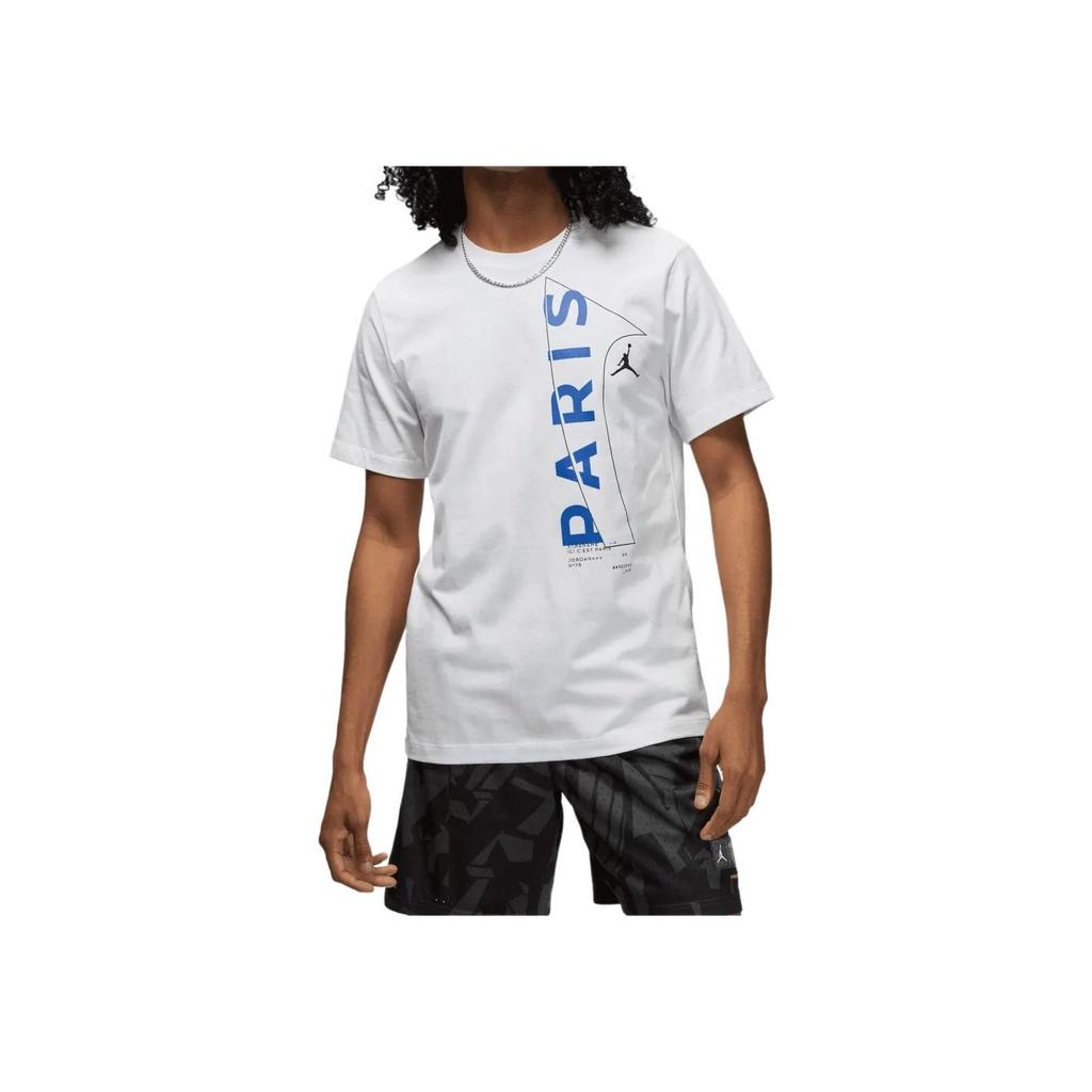 Jordan American Retro Letter Graphic Print Round Neck Sports Casual Short-Sleeve T-Shirt Men Tops White DM3093-100