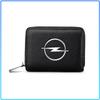 Auto Logo Leather Car Driver License Credit Card Holder Case Wallet For Opel Astra C G H Insignia J K Zafira B Corsa Vectra C Corsa C