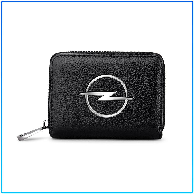 Auto Logo Leather Car Driver License Credit Card Holder Case Wallet For Opel Astra C G H Insignia J K Zafira B Corsa Vectra C Corsa C
