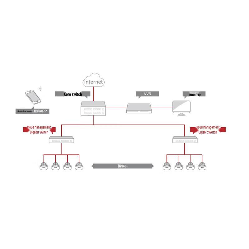 Hikvision 24-Port Gigabit PoE Cloud Managed Switch CN plug (adapter included)