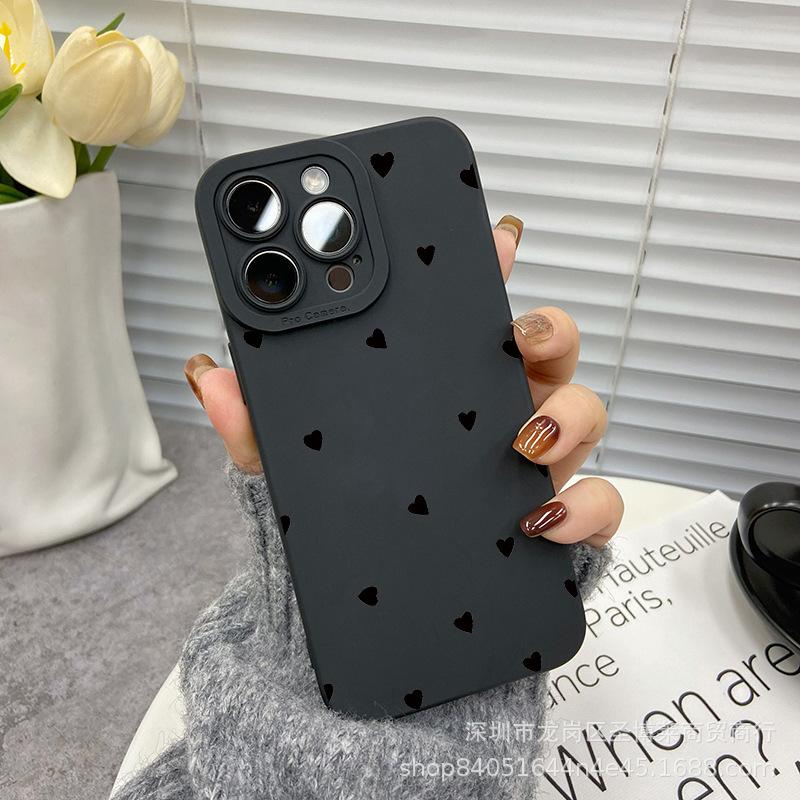Black love for apple 15 mobile phone case iphone12promax case 14/13/11/XSMAX pupil eye 16