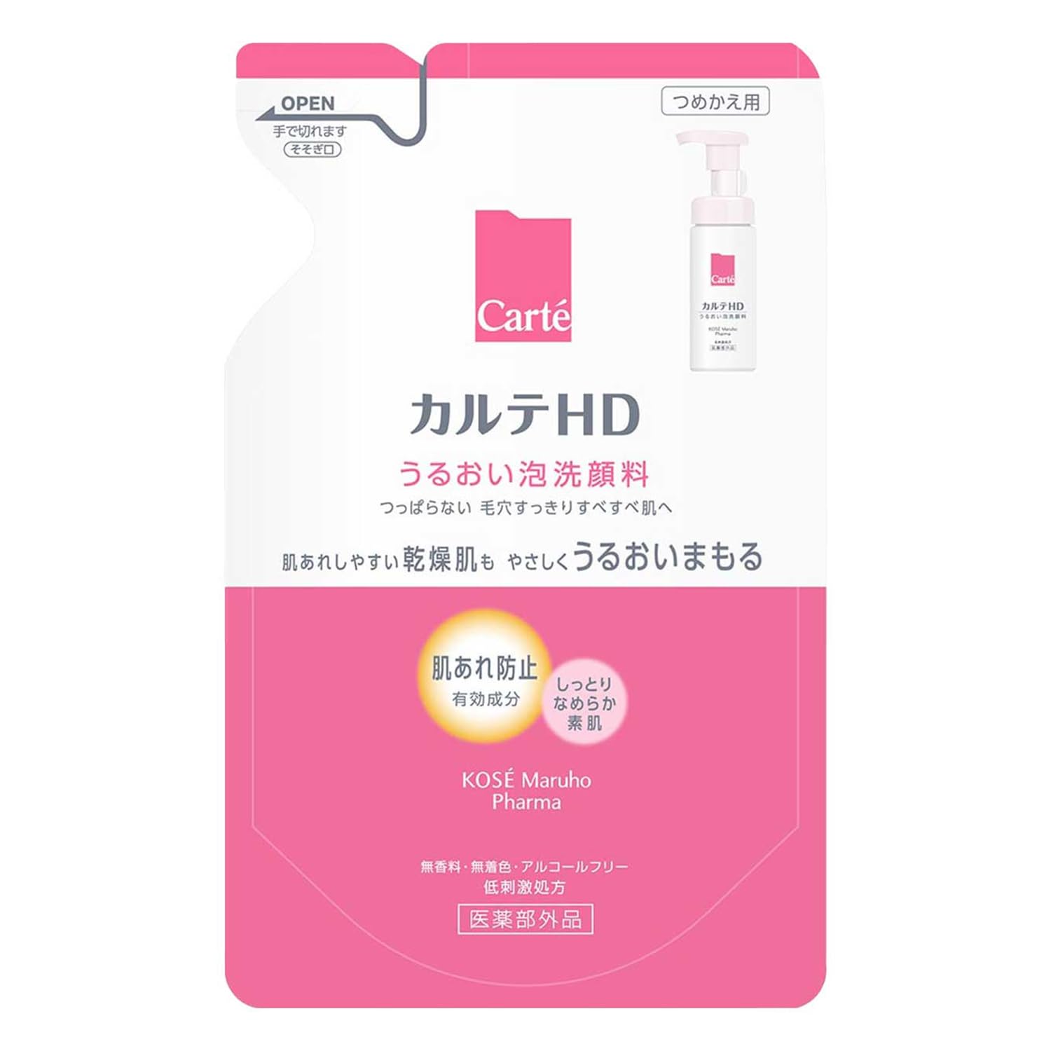 

Пенка для умывания Carte HD Moisture Cleansing Foam 150 мл | Средство для очищения пор лица | Вспенивающееся средство для умывания Kose | Нежное для чувствительной кожи | Без отдушек и красителей Refill 130ml