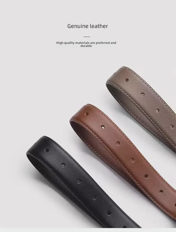 2024 Women's Versatile Belt: Stylish Simple Buckle for Jeans and Suit Pants