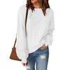 Spring and Autumn New Floral Yarn Pullover Casual Versatile Casual Round Neck Knitted Sweater Top for Women