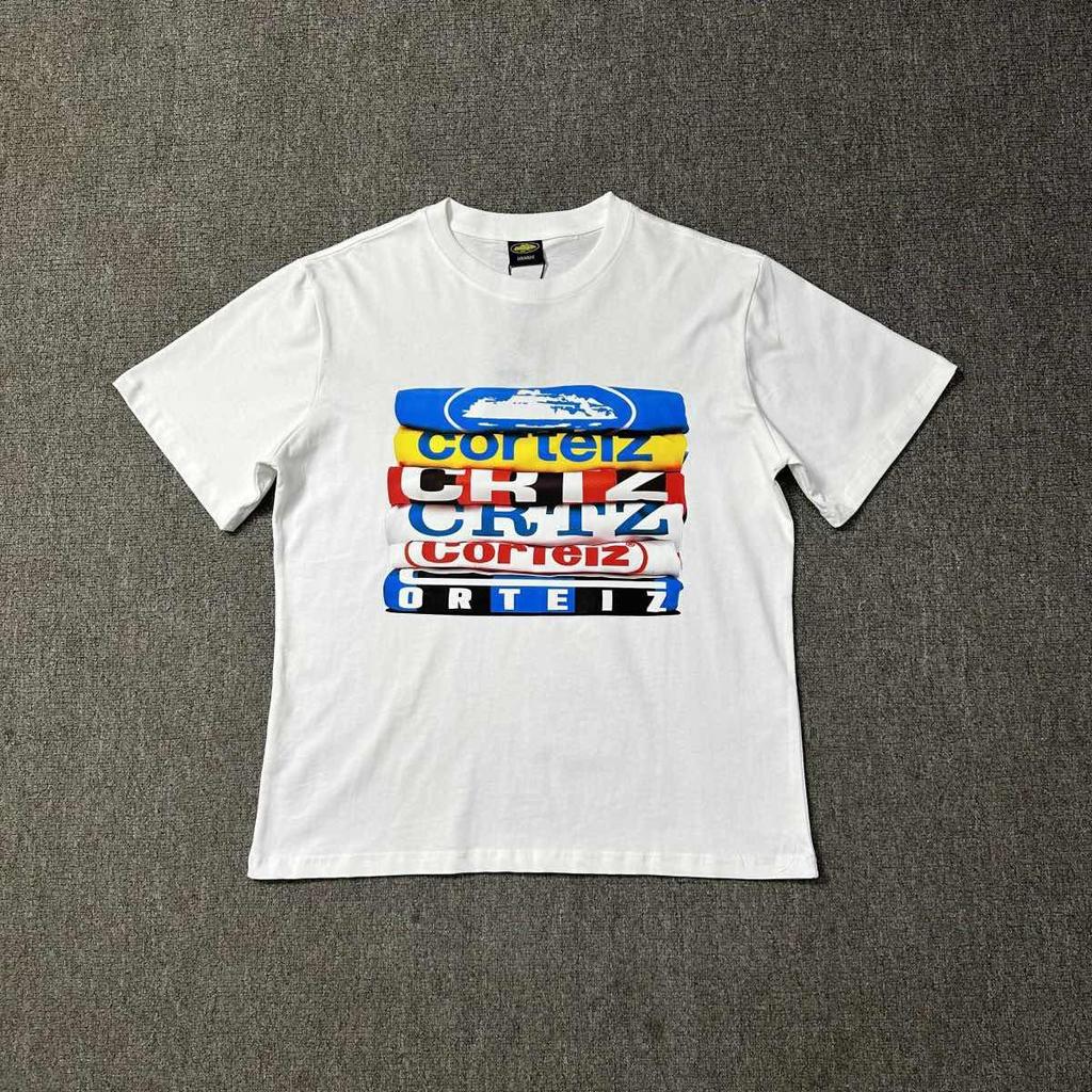 LUXEON Fashion New T-Shirt Letter Print High-Street Male Female Couple Casual Short Sleeve T Shirts