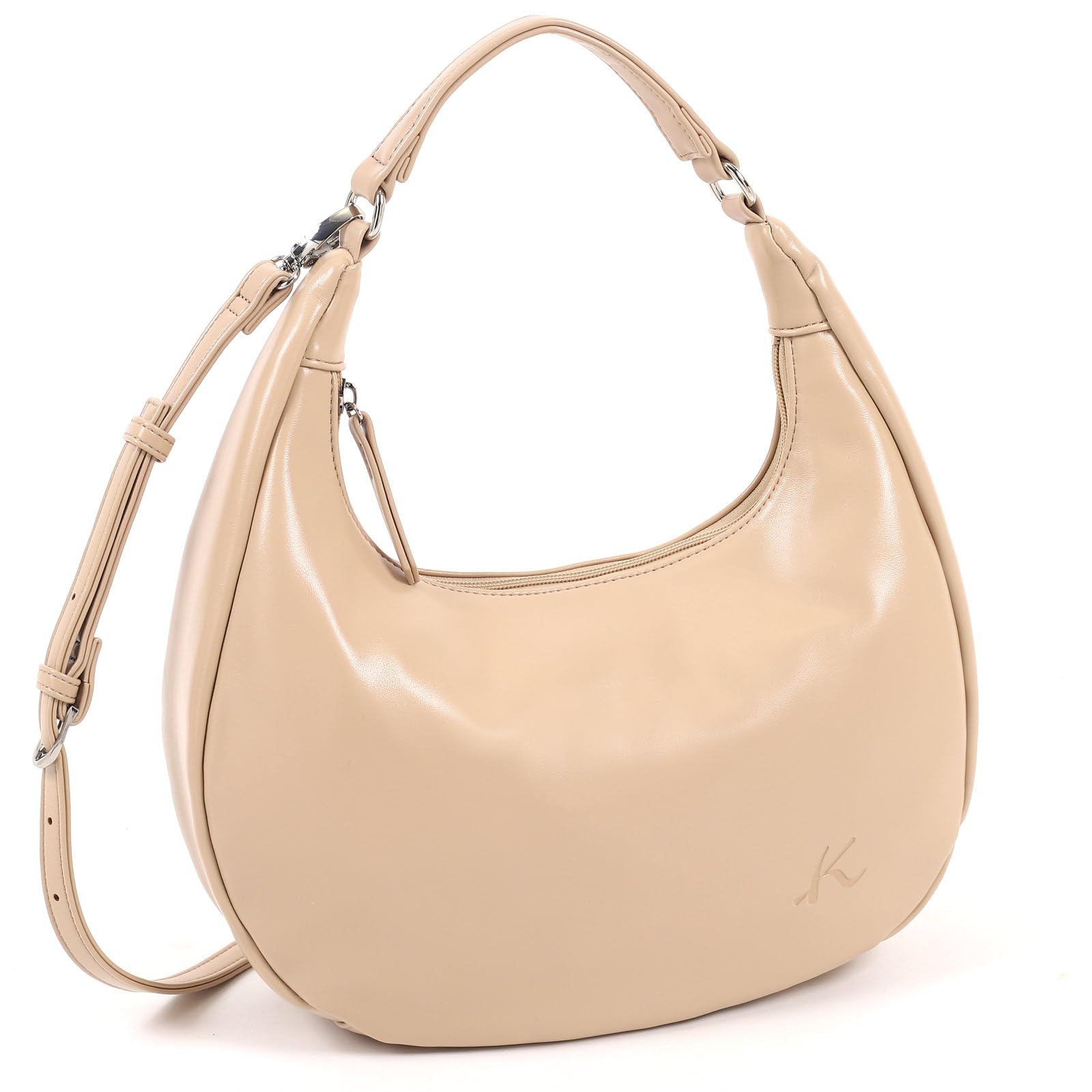 

Circle type 2way bag Beige 50501 [Kitamura] semi-shoulder Z-0649 Women s